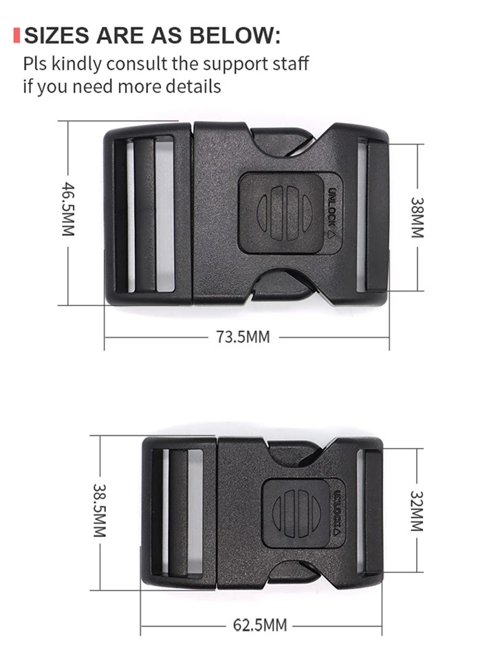 20，25，32，38MM A178 Suitable For Leisure Backpacks And Camera Bags
