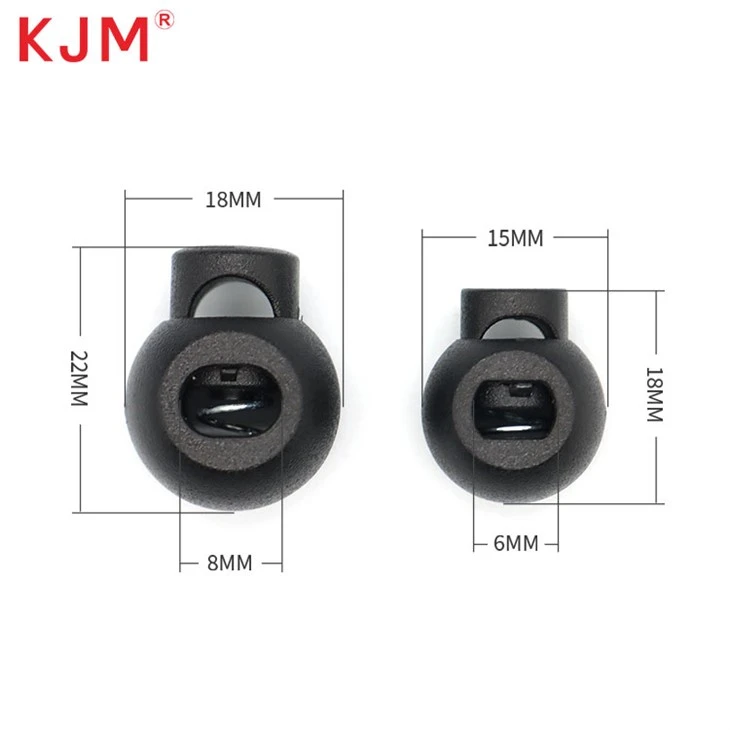 Round Plastic Drawstring Cord Lock
