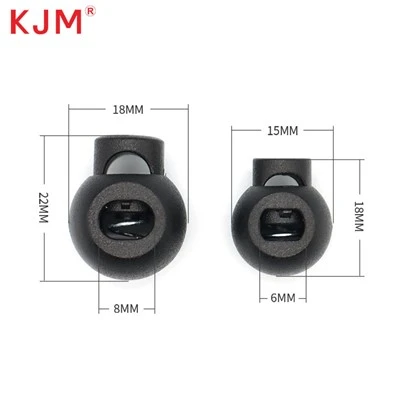 Round Plastic Drawstring Cord Lock