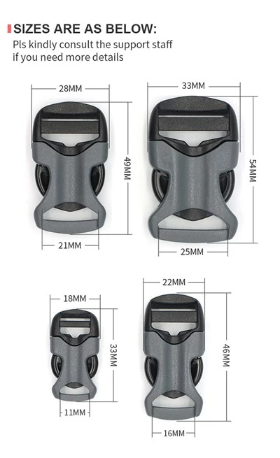 20,26,MM A451 Side Release Buckle For Outdoor Backpacks