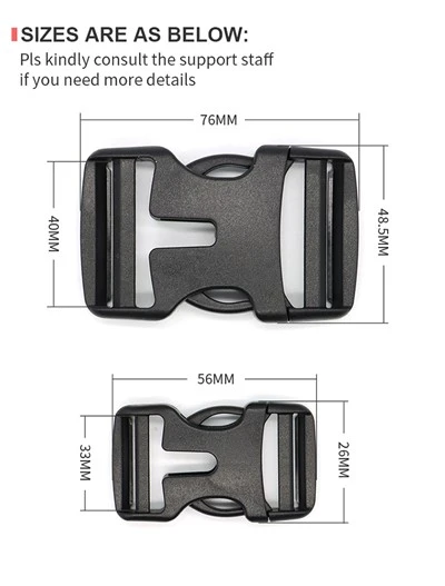 25,40MM A267 Side Release Buckle For Outdoor Backpacks