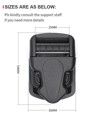 25MM A090 Side Release Buckle For Desktop Socket