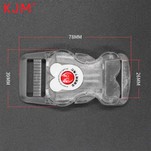 25mm Transparent Dog Led Buckle